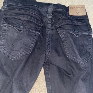 True Religion 30Wx40L men’s black jeans